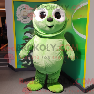 Lime Green Seal mascot...