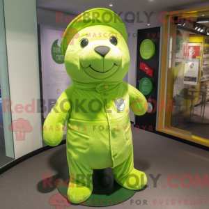 Lime Green Seal maskot...