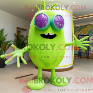 Postava maskota Lime Green...