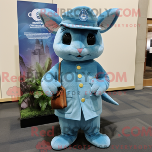 Cyan Chinchilla maskot...