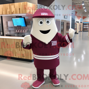 Maroon Ice Cream mascot...