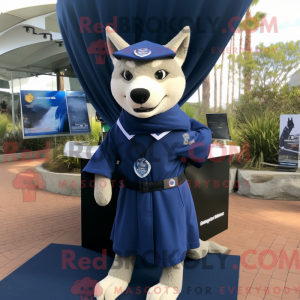 Navy Dingo mascot costume...