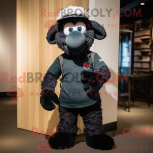 Black Sheep mascot costume...