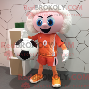 Peach Soccer Goal mascot...