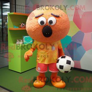 Peach Soccer Goal maskot...