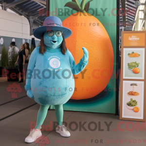 Teal Grapefruit mascot...