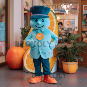 Teal Grapefruit mascot...