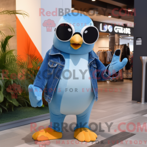 Maskotka Sky Blue Penguin w...