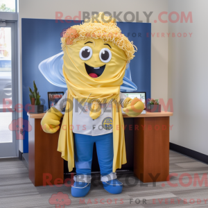 Gold Pesto Pasta mascot...