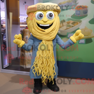Gold Pesto Pasta mascot...