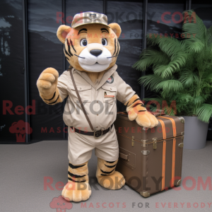 Tan Tiger mascot costume...