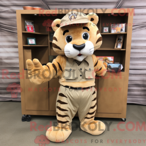Tan Tiger Maskottchen...