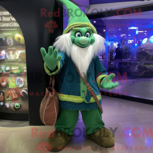 Grüner Zauberer Maskottchen...