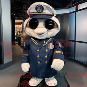 Navy Oyster maskot kostume...