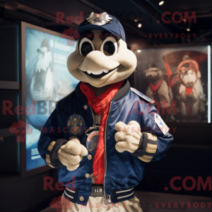Navy Oyster maskot kostume...