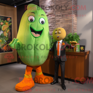 Orange Green Bean maskot...