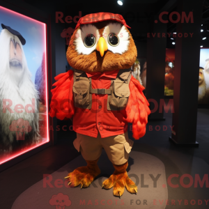Red Owl mascot costume...