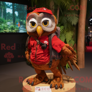 Red Owl maskotdraktfigur...