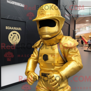 Gold Commando mascot...