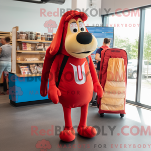 Red Hot Dog mascot costume...