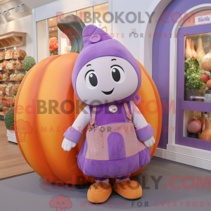 Lavendel gresskar maskot...