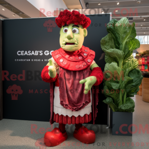 Red Caesar Salad mascot...