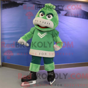 Green Pair Of Ice Skates...