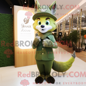 Olive Fox maskot kostume...