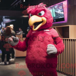Magenta Eagle maskot...