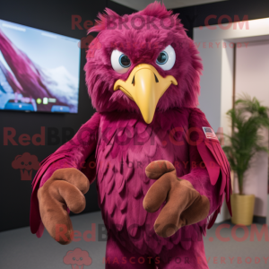 Magenta Eagle maskot...