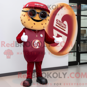 Maroon Bagels mascot...