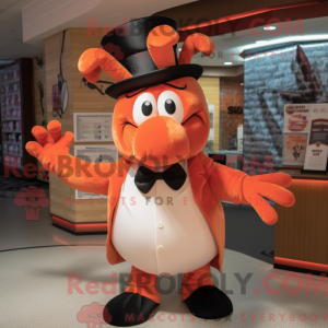 Peach Lobster mascot...
