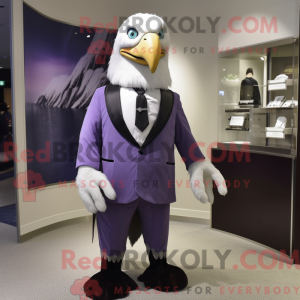 Lavendel Bald Eagle maskot...