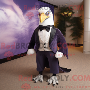 Lavendel Bald Eagle maskot...