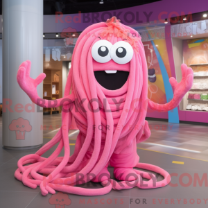 Pink Spaghetti maskot...
