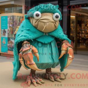 Teal Hermit Crab mascot...