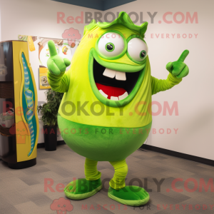 Lime Green Steak mascot...