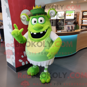 Lime Green Steak mascot...