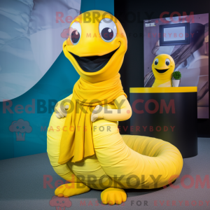 Gul Titanoboa maskot...