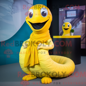 Yellow Titanoboa mascot...