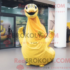 Yellow Titanoboa mascot...