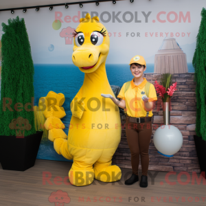 Yellow Sea Horse maskot...