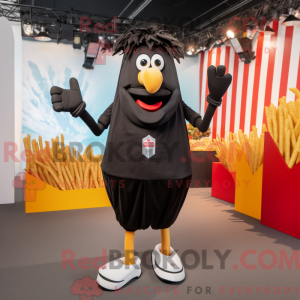 Black French Fries mascot...