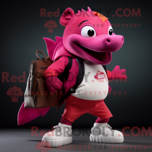 Magenta Salmon mascot...