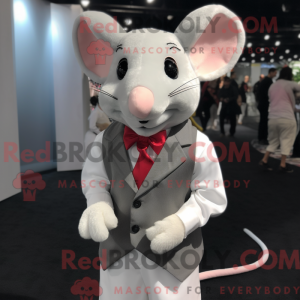 White Mouse mascot costume...