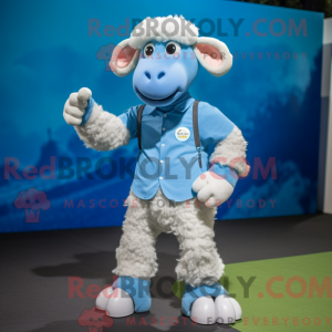 Sky Blue Merino Sheep...