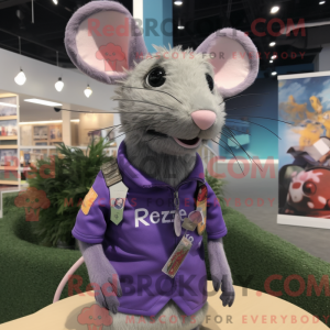 Lavenderrottemaskotdraktfig...