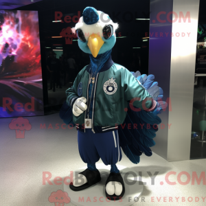 Navy Peacock Maskottchen...