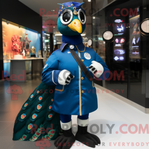 Figura de máscara de pavão...
