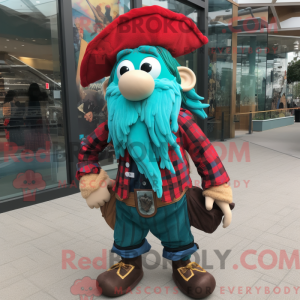 Turquoise Pirate mascot...